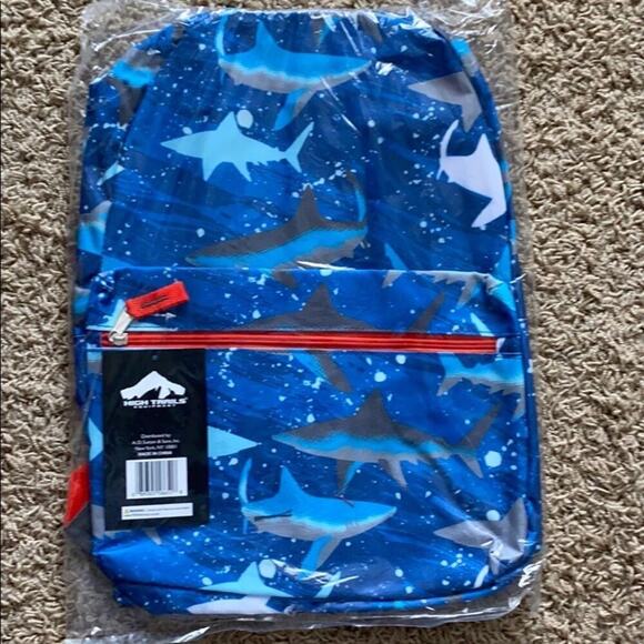 17 Inches Girl's & Boys Printed Shark Characters Backpack(Unisex) - Picture 1 of 10